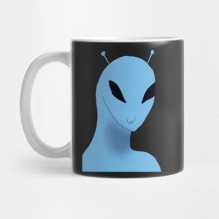 Funny Blue Alien Mug